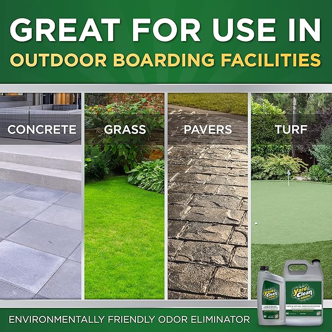 Urine OFF Yard Clean Green Yard and Kennel Odor Eliminator | Cat & Dog Odor Eliminator | Earth Friendly (1 Gallon)