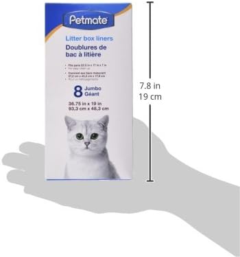 Petmate, Litter Pan Boxed Liners, Jumbo, 8 Pack