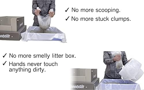 V1 Open-Top Litter Box Starter Kit, Includes 56ct Disposable Sifting Liners, Plastic Cardboard Box