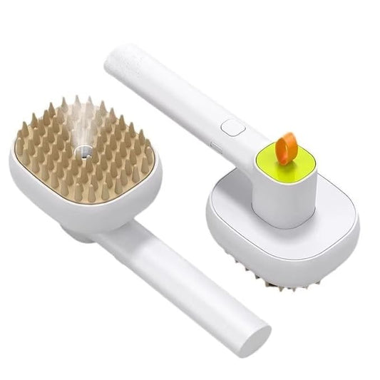 Cat Grooming Brush, Dog Cat Bunny Pet Grooming Shedding Brush - Easy to Remove Loose Undercoat, Pet Massaging Tool Suitable for Pets with Long or Short Hair (Green)