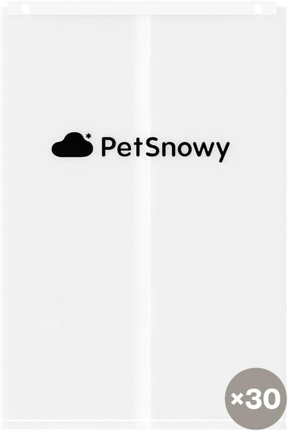 SNOW+ Cat Litter Box Liners, Self-Sealing Waste Drawer Bags for Automatic Cat Litter Box, 30 Pcs