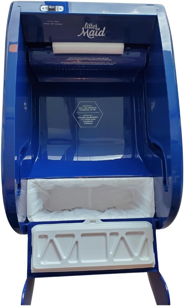 EcoLeo, Compatible with LitterMaid & Nature's Miracle Waste Receptacles, Compostable Certified, Plastic-Free, 60 Refill Bags with Handles, Use in Self-Cleaning Litter Box Waste Trays