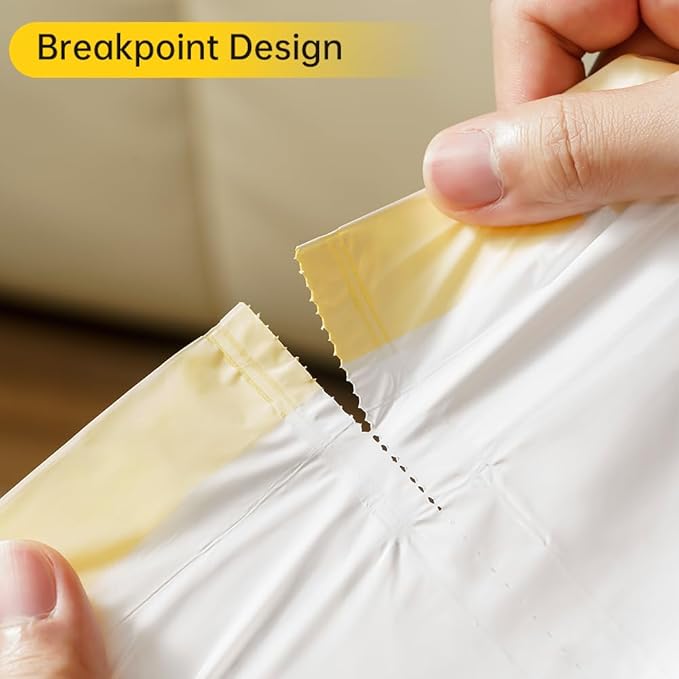 60 Count Self-Cleaning Cat Litter Box Liners, Compatible with Litter Box Robot 4 and 3, Thick Self-cleaning, Heavy Duty Drawstring Waste Bags, 20 Pounds Capacity (26" x 15")