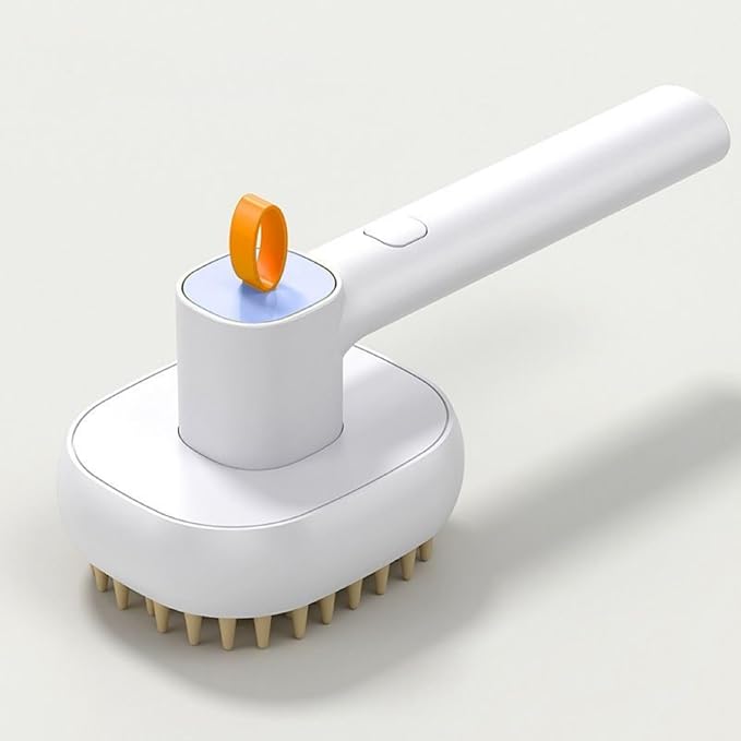 Cat Grooming Brush, Dog Cat Bunny Pet Grooming Shedding Brush - Easy to Remove Loose Undercoat, Pet Massaging Tool Suitable for Pets with Long or Short Hair (Blue)