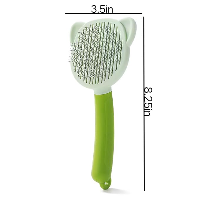 Dog Brush, Cat Brush, Pet Grooming Brush, Shedding Undercoat Rake, Clean Dog Grooming Comb, Dog and Cat Brush, Reduces Shedding by 96% (green)
