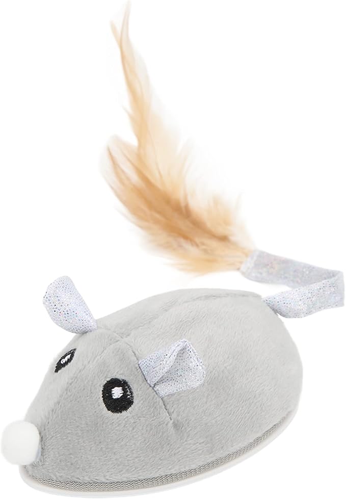 Sazao Electric Moving Mice Toy, USB Charging Cat Mouse Toy Lifelike Toxic Free for Indoor