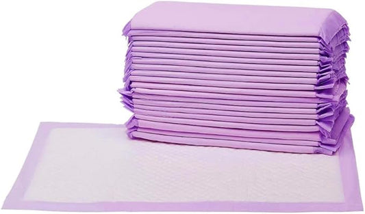 Amazon Basics - Cat Litter Pads, 1 Size Fits Most Litter Boxes, 20 Count, Fresh Scent, PE Film, Odor Control, Easy Cleanup, Purple