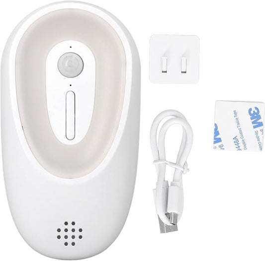TOPINCN Cat Litter Deodorizer, Smart Induction Pet OdorPurifier with Night Light, Rechargeable OdorCat Litter Box Cat Litter Odor Freshener Toilet Air Purifier