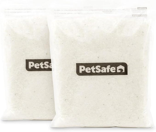 PetSafe ScoopFree Premium Crystal Cat Litter (Two 4.3 Lb Bags of Litter - 8.6 Lb Total) Kitten Litter Quickly Absorbs Urine, Dries Solid Waste, Eliminates Odors 5 Times Faster, Fragrance-Free