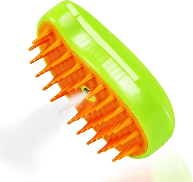 Steam Water Brush for Dogs 3-1 Cat Toys Grooming & Dog Steam Brush for Shedding, Cat Shower & Steam Hair Brush, Hair Cleaning Day Spa for Dogs, Steam Brush for Hair, Small Animals Grooming