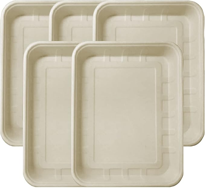 Disposable Senior Cat Litter Box, Durable & Eco-Friendly Tray, Suitable for Cats, Hamsters, Guinea Pigs, Mice & Rabbits. Pack of 6 Boxes, 16.5 x 12.5 x 2”