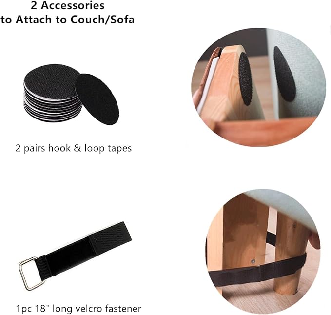 SHENGOCASE 2-Pack 20.5" Tall Wall Sofa Couch Corner Cat Sisal Scratcher,Scratching Post,Replaceable Sisal Scratch Pad Mat, Couch Protector