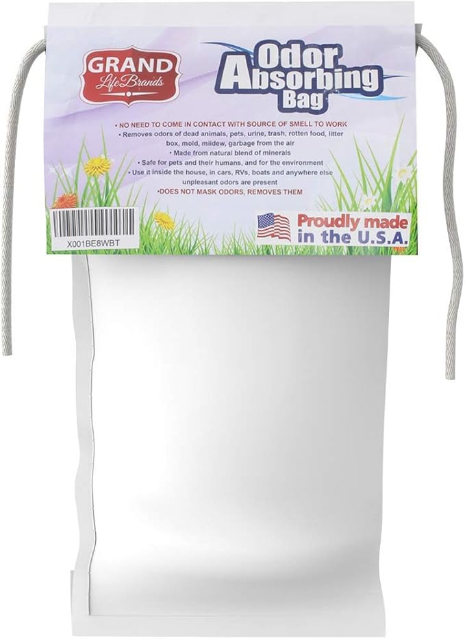 GrandLifeBrands Premium Odor Eliminator removes smell of Dead Rodents, Pets, Cat Litter, Garbage, Skunks, Urine/Feces, diapers, incontinence, infestations, ammonia, Smoke (English/Español/Français)(5)