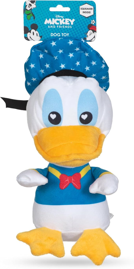 Donald Duck Plush Squeaky Dog Toy 9in | Disney Dog Toys | Plush Squeaker Toy for Dogs Inspired by Donald Duck, Disney Mickey and Friends