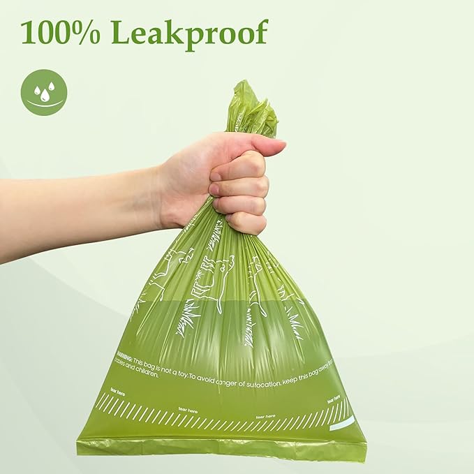480 Count Unscented 13” x 9” Dog Waste Bags Rolls, Leakproof Strong & Sturdy Bags for Dogs, Doggie Bags Cats Litter Bags,Trash Bags for Doggy Pets