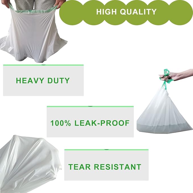 Jumbo Cat Litter Box Liners - 30 Count Extra Large Drawstring Bags, 4 Mils Thickness Pan Liner for Pet Cats and Kitties - 41" x 18" Oversized