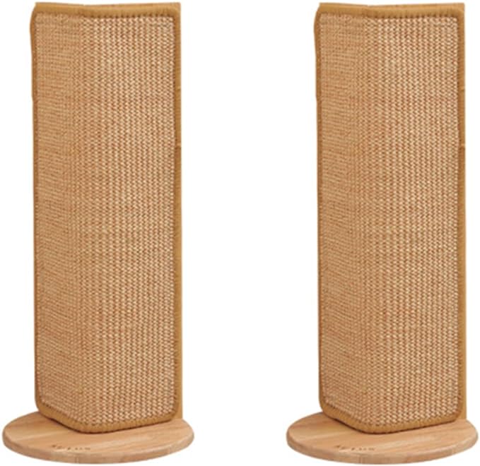 SHENGOCASE 2-Pack 20.5" Tall Wall Sofa Couch Corner Cat Sisal Scratcher,Scratching Post,Replaceable Sisal Scratch Pad Mat, Couch Protector