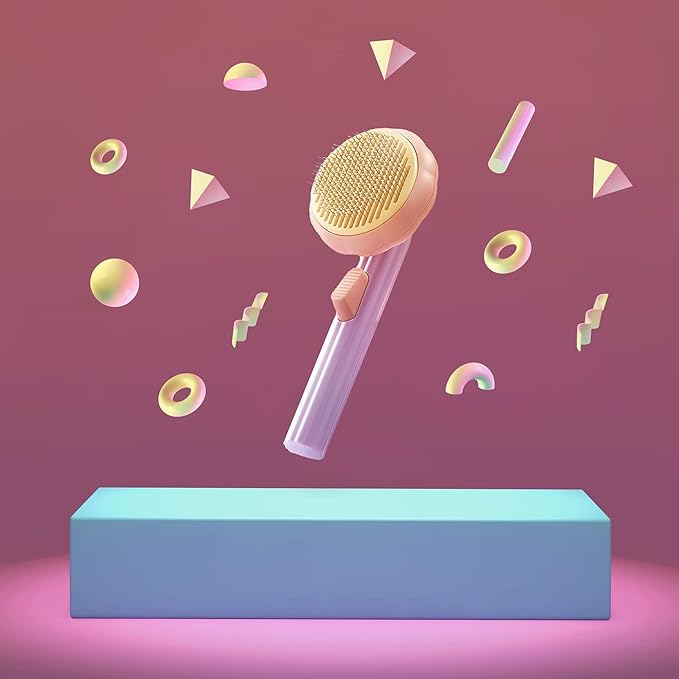 Lukamoo® Cat Brush for Shedding & Grooming, for Long & Short Haired Cats, for Matted Fur, Self-Cleaning