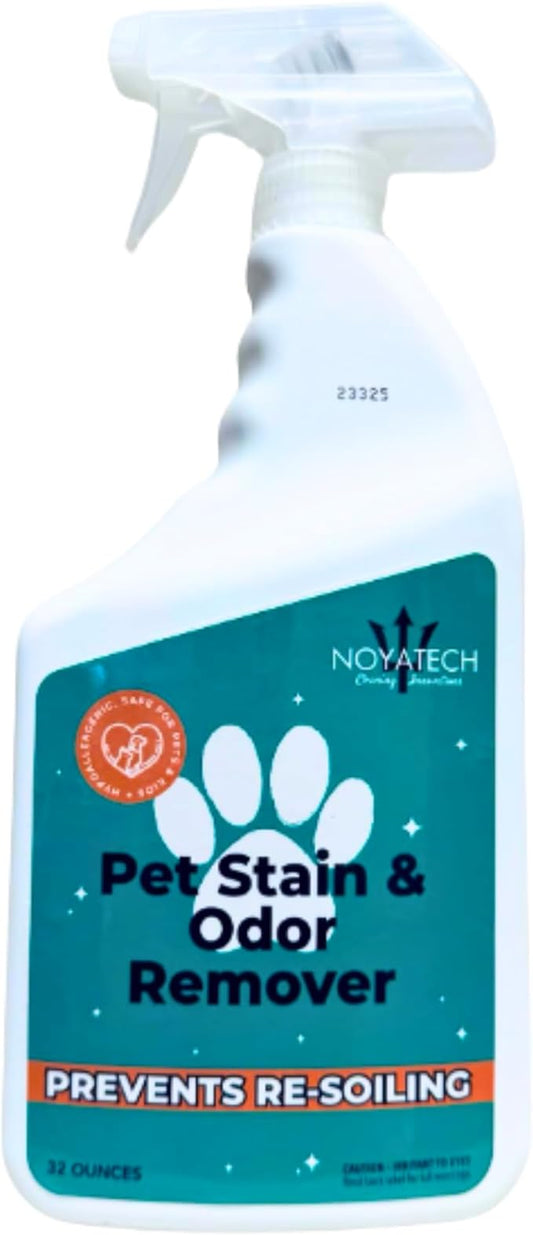 Pet Stain & Odor Remover - Fast-Acting Enzyme Cleaner for Dog & Cat Urine - Safe for Carpets, Floors, Furniture - Non-Toxic, Pet-Safe Formula - 32 oz Spray