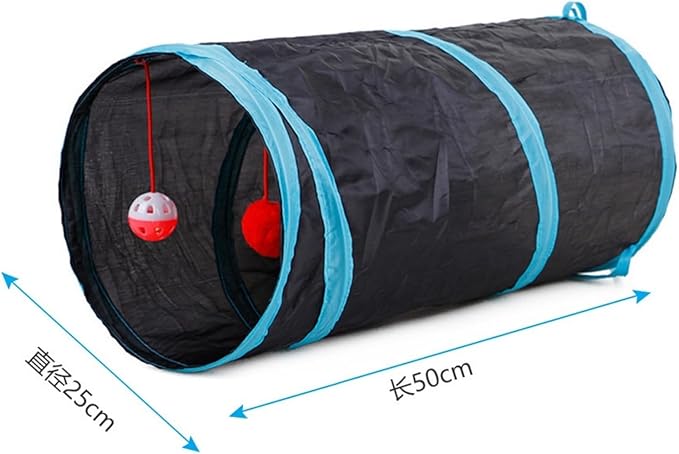 Cat Tunnels Indoors Cat Play Tunnel for Indoor Outdoor, Cat Tunnel Large Cat Toy Kitten Kitty Rabbt (2 Way)