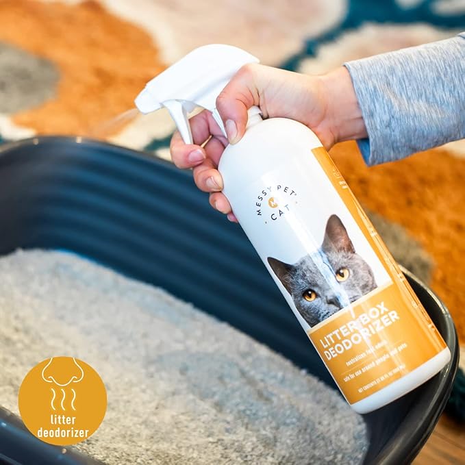 Litter Box Deodorizer – Enzymes Combat Odors from The Litter Box, Safe for Cats & Kittens - 27.05 fl oz