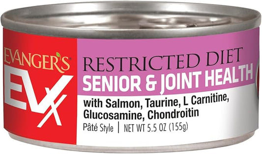 Evanger's EVX Restricted Diet: Senior and Joint Health Canned Cat Food - 24, 5.5 oz Cans