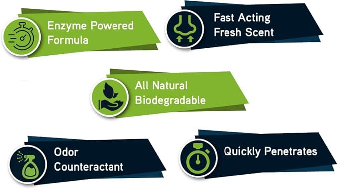 GreenFist Pet Stain & Odor Remover Magic Fast Acting Carpet Spot Cleaner Enzyme Powered Formula Cats,Dogs, Small Animal, 1 Gallon