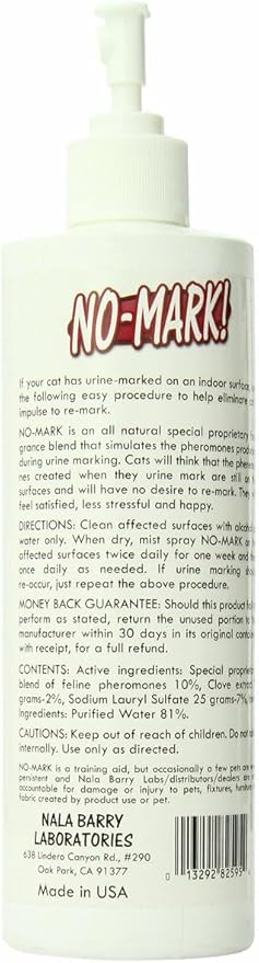 Pet Organics (Nala) CNB82595 No Mark Cat Odor for Pets, 16-Ounce