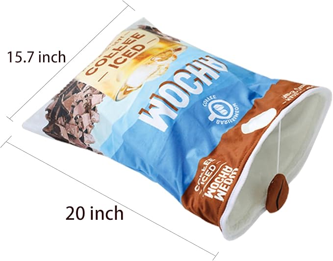 Cat Tunnel Bag, A01, Coffee, Indoor Cotton Flannel, Foldable, Portable, Durable, Cat Toy for All Life Stages