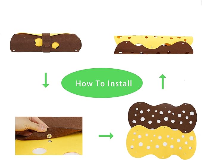 HonourHope 2 Pcs DIY Cat Tunnels Toy - Collapsible Cat Tube Toys Cat Cave Nest Toy Free Combination Pet Interactive Toy for Kittens Rabbits Hamsters and Small Animals