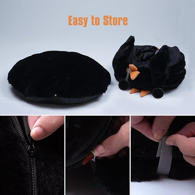 Cat Tunnel Bed,Cat Tunnel Bed with Soft Central Cat Couch,Cat Toys for Indoor Cats,Collapsible Peekaboo Cat Cave,Cat Donut Tunnel and Kitty Toy Set（Gothic，Donut）