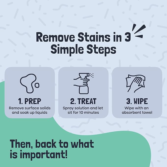 Sunny & Honey Fabric Stain Remover - Non Toxic Carpet Stain Remover Spray - Couch Cleaner for Fabric & Stain Remover for Upholstery, Laundry, and More - Pet & Baby Stain Remover - 32 oz Fabric Cleaner