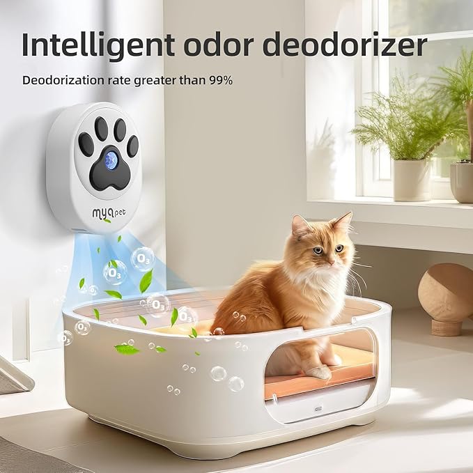 Cat Litter Deodorizer (99% Deodorization) Dust-Free for All Kinds of Cat Litter Box, Bathroom, Kitchen and Others. Litter Box Odor Eliminator 99.9%