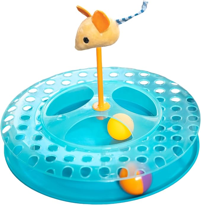 Catstages Cheese Chase Catnip Interactive Cat Track Toy