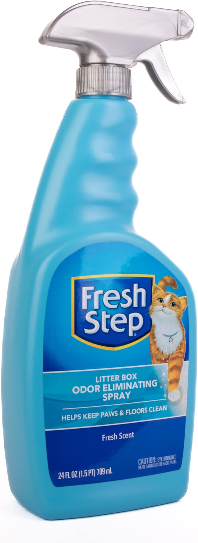 Fresh Step Cat Litter Box Odor Eliminating Spray | Cat Deodorizer Spray for Litter Box | Odor Neutralizing Cat Spray Cat Product for All Cat Litter | 24 Ounces (Pack of 2)