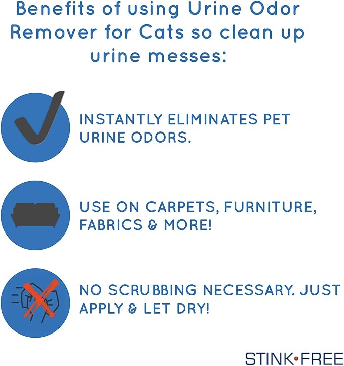 Instantly Cat Urine Odor Remover & Eliminator Cleaning Solution, Oxidizer Based Pee Cleaner Solution & Deodorizer for Carpets, Outdoor Rugs, Rugs, Mattress, etc. 2-128 oz Gallons