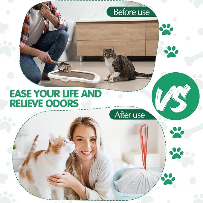 Harloon 30 Count 45 x 18 Inch Giant Jumbo Cat Litter Box Liners