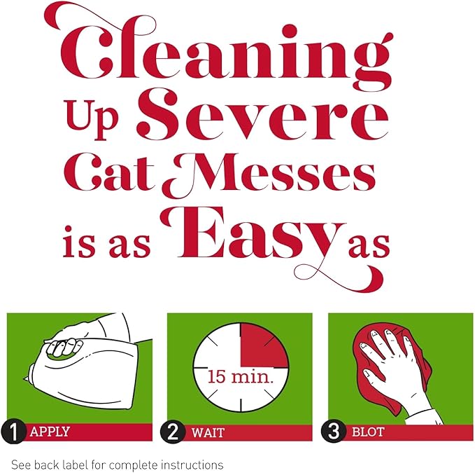 Nature’s Miracle Advanced Stain and Odor Eliminator Cat, For Severe Cat Messes
