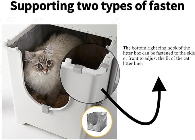 Liner F Compatible with Modkat Flip Litter Box - Reusable Liners for Flip Litter Box - Liner F for Cat Litter Box (4 pack)