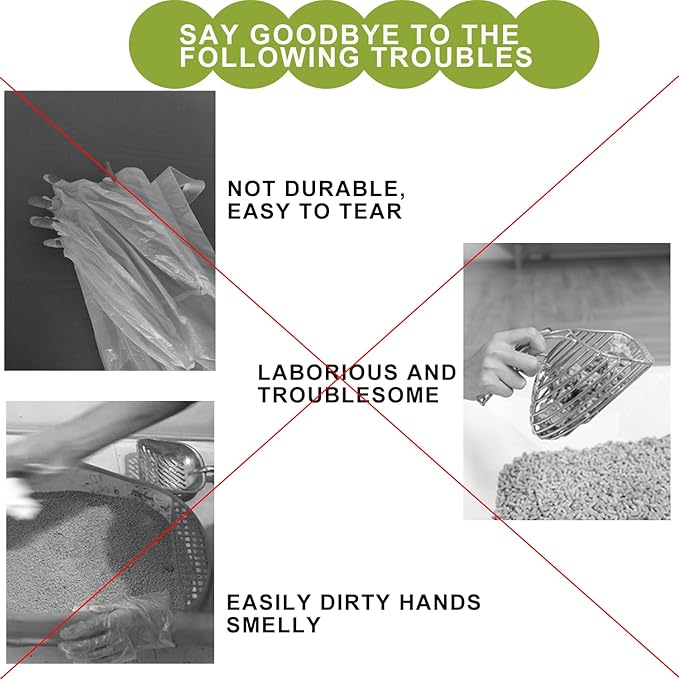 Jumbo Cat Litter Box Liners - 30 Count Extra Large Drawstring Bags, 4 Mils Thickness Pan Liner for Pet Cats and Kitties - 41" x 18" Oversized