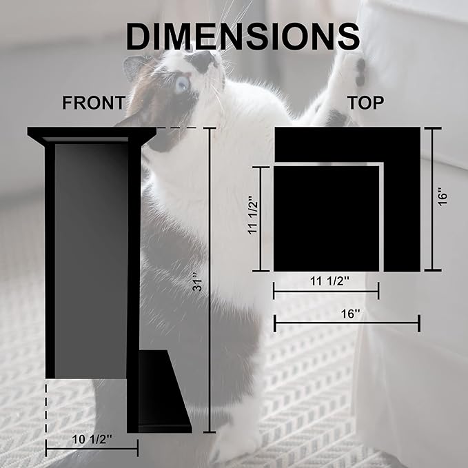 Klever Kitty Cat Scratching Post and Couch Protector - Durable Furniture Protector from Cat Claws, Protects Sofa Corners, Prevents Ruining Your Couch, Soft Fabric Designed to Promote Nail Health