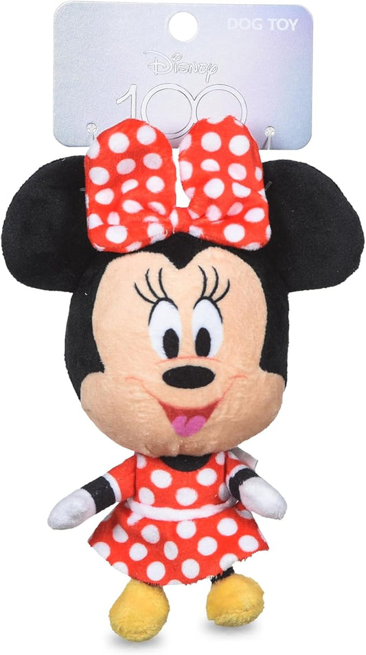 Minnie Mouse Plush Squeaky Dog Toy 6in | Disney Dog Toys | Plush Squeaker Toy for Dogs Inspired by Minnie Mouse, Disney Mickey and Friends