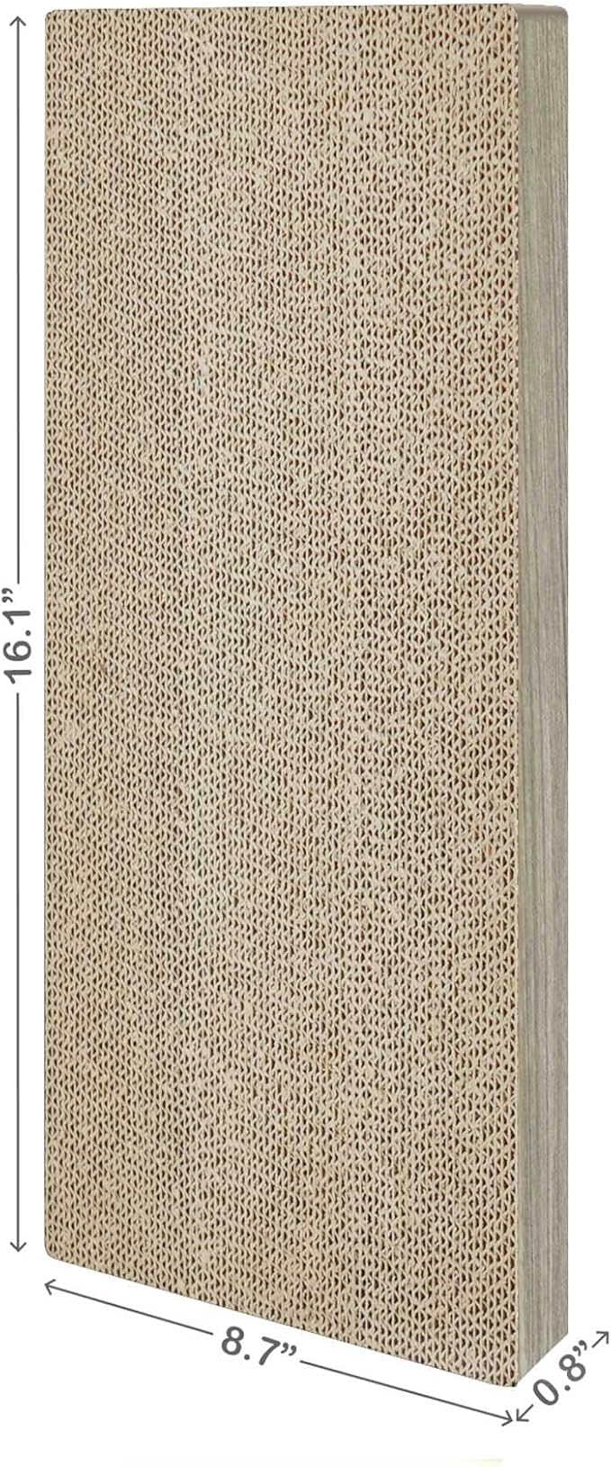 Way Basics Premium Wall Mount Scratch Pad Cat Scratcher with Silvervine Catnip - zBoard Lasts 2X Longer