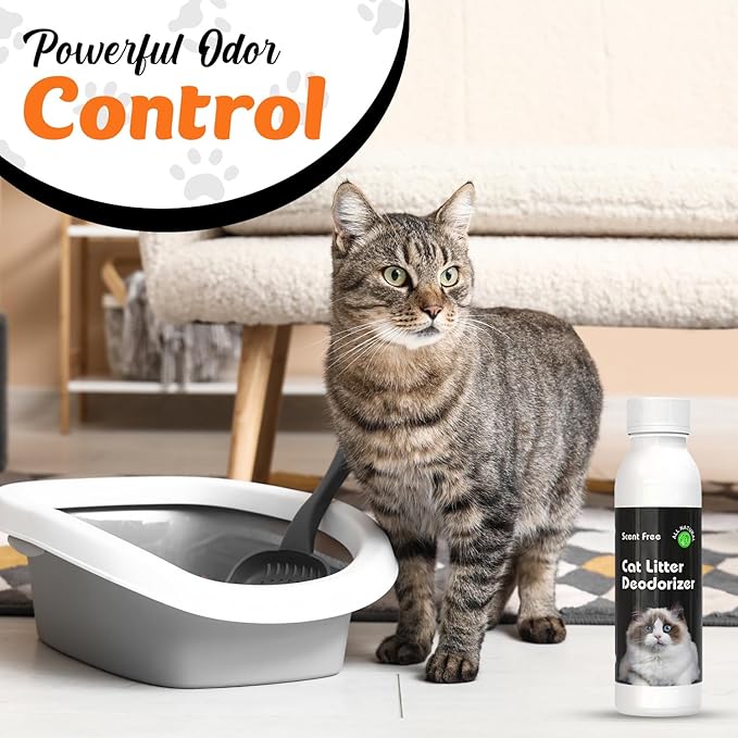 Pack of 3 - Cat Litter Deodorizer (Unscented) - Activated Carbon