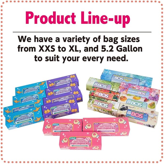 BOS Amazing Odor Sealing Cat Waste Bags - Durable and Unscented[Size: XS, Color: Light Blue](200 count, Pack of 1) (200Bags) ★Too Small to get a Litter Scoop Inside!