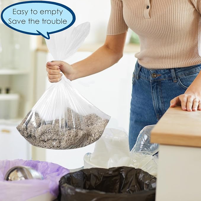 30 Count Cat Litter Box Bags Liners Compatible with Petsafe Self-Cleaning Cat Litter Box,Easy Clean & Replaceable Cat Waste Bag