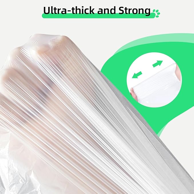 50 Count Waste Drawer Liners Bags Compatible with Litter Box Robot 4 and 3, Thick Self-cleaning Cat Litter Box Liners refill with Drawstring Heavy Duty 10-12 Gallons of Capacity