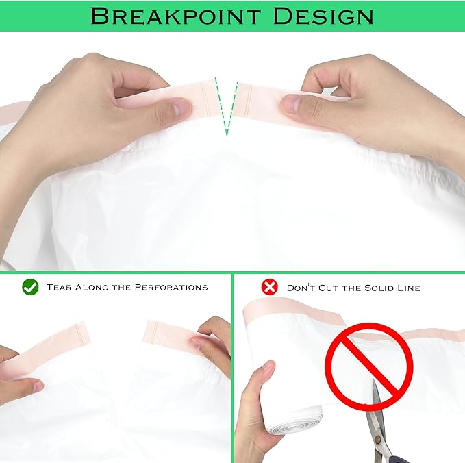 120 Count Cat Litter Box Liner Bags, 21" x 11" Disposable Automatic Cat Litter Waste Bags, Drawstring Heavy Duty Cat Litter Trash Bags Suit for PuraX PuraMax PuraMax2