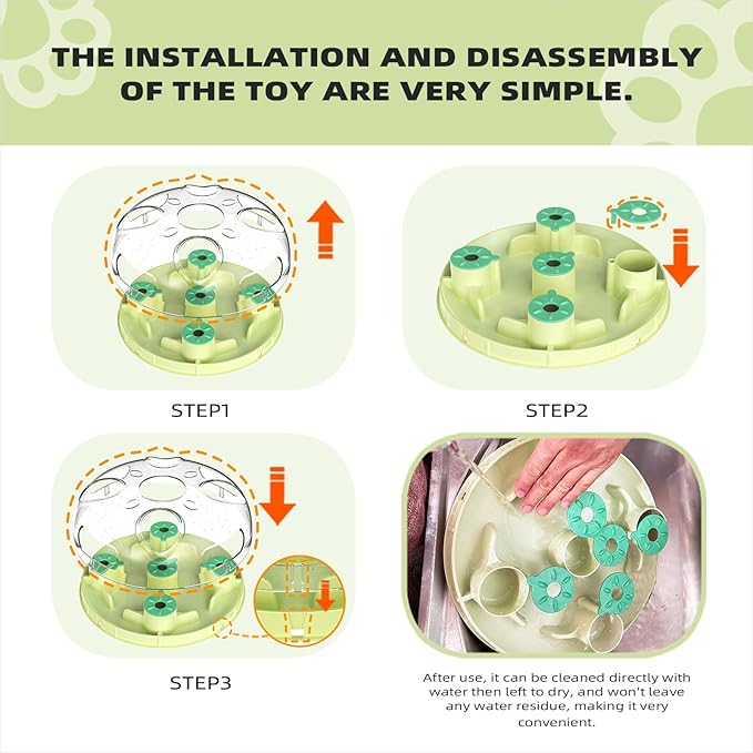 KADTC Cat Puzzle Games Level 3 in 1 Intelligence Mind Game Foraging Balls Kitten Food Puzzles Toy for Indoor Cats Sensory Activity Enrichment Toys Treat Feeder Entertainment Kitty Mental Stimulation