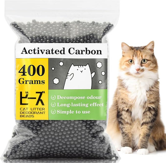 Sukh 14oz Cat Litter Deodorizer - Cat Litter Deodorizer Beads Fragrance Free Litter Box Odor Eliminator Keeps the Air Around Your Cat's Litter Box Fresh Easy to Apply Physical Deodorization